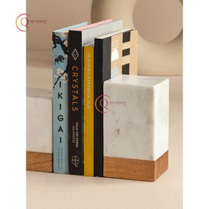 Simple Modern Designer Pure Marble Bookend Creative Home Table Decoration Marble Bookend From Manufacturer and Exporter In India - Product Image 2