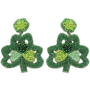 Boucles d'oreilles faites à la main avec des perles 100% en verre et une ambiance festive, parfaites pour les femmes recherchant une broderie artistique et des couleurs - Product Image 3