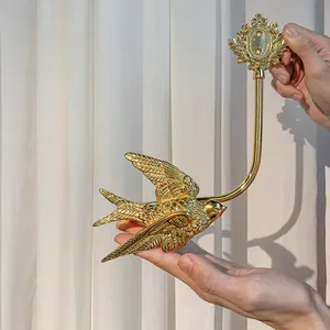 Modern Decorative Gold Rustic Hand Object <b>Curtain</b> Tie <b>Holdback</b> for Wall <b>Curtain</b> - Product Image 5