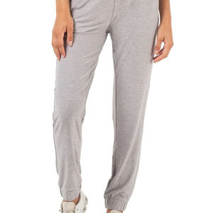 Pantalon de survêtement quatre saisons de haute qualité pour femmes taille élastique vêtements de travail pantalon décontracté avec cordon de serrage de Style plat avant - Product Image 2