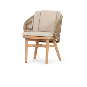 Muebles de exterior Silla de comedor de estilo moderno Patio Jardín Madera maciza de teca Mejor calidad-Rima - Product Image 1