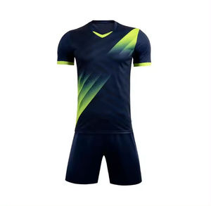 Maillot de football à col en V en polyester 100% doux et confortable imprimé personnalisé pour adultes uniforme de football personnalisé - Product Image 2