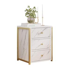 Mesa auxiliar de madera con cajones para espacios reducidos, mesa auxiliar de madera decorativa para decoración del hogar, mesa auxiliar de madera ligera - Product Image 2