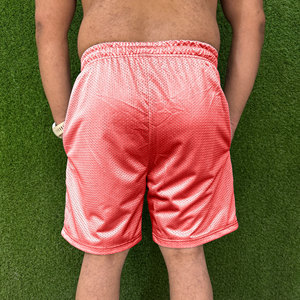 Shorts de sport pour hommes en maille unie respirante, vêtements de sport pour la salle de gym, logo personnalisé, imperméables, séchage rapide, shorts d'entraînement sportifs - Product Image 3