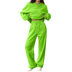 Nuevo Estilo de Chándales Extra Grandes para Mujer con Sudadera Holgada de Hombros Caídos y Pantalones, Ropa Deportiva Informal para Mujer - Product Image 5