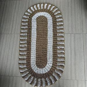 New arrivals oval shaped seagrass indoor <b>rug</b> for home decor natural straw <b>rugs</b> handweaving carpets - Product Image 5