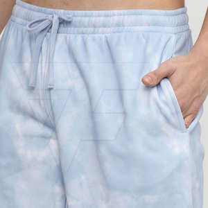 กางเกงขาสั้นเอวยางยืดสำหรับยิมและการออกแบบสีล้วนแบบลำลองสำหรับฤดูร้อนและฤดูร้อนของผู้ชาย - Product Image 2