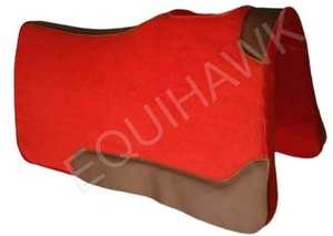 Tapis de selle en feutre de laine Smart Western avec patch en cuir Meilleur tapis de selle en feutre de laine Western en laine profilée - Product Image 5