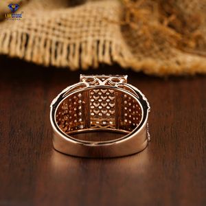 Diamant non certifié de taille brillant ronde 2,02 TDW, or rose 18 carats, bijoux en diamant de laboratoire CVD/HPHT - Product Image 5