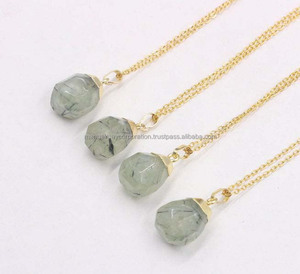 Dernier arrivage Collier de pierres Labradorite de forme ovale multi flashy 15x20mm en laiton avec lunette pour cadeau de mariage - Product Image 3