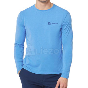 Recién llegado, camiseta de manga larga, tela transpirable ligera, ajuste personalizado para uso diario, camiseta de manga larga para hombres - Product Image 1