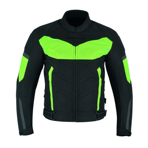 Hot Selling Mens Motorcycle Textile <b>Jacket</b> <b>Biker</b> CE Armoured Protection Thermal Waterproof Yellow Black Motorbike Textile <b>Jacket</b> - Product Image 1