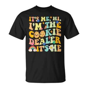 Camiseta Personalizable de la Banda de Niñas Exploradoras 'It's Me Hi I'm the Cookie Dealer', Ropa Promocional - Product Image 1