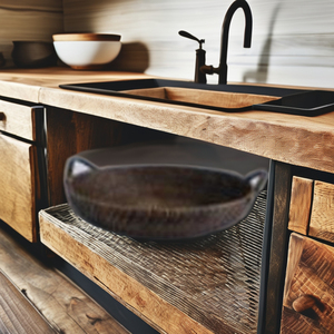 ถาดหวายทรงกลมมีสไตล์ถาดกลมมีความทนทานสำหรับทำด้วยมือคุณภาพสูง Craftindo อินโดนีเซียสำหรับเฟอร์นิเจอร์ห้องครัว - Product Image 1