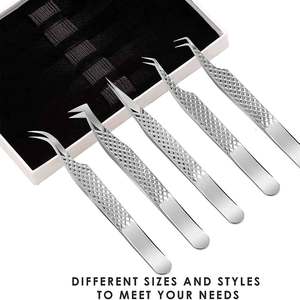 Concevez votre propre style de pinces à épiler et à insérer les cils Kit d'outils d'extension de cils antidérapants pour poignées professionnelles - Product Image 6