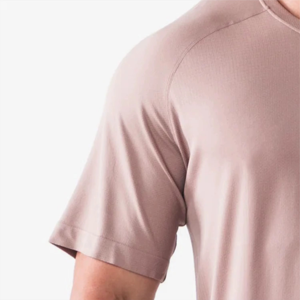 Camisetas transpirables hechas a medida para hombre 2025, camiseta lisa ajustada de mezcla de algodón de manga corta con logotipo personalizado para uso diario - Product Image 4