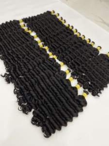 Extensiones de cabello humano crudo vietnamita birmano de doble trama de calidad superior, cutículas de Color negro Natural alineadas a granel al por mayor - Product Image 3