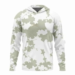 Conjuntos Unisex de Camisa de Pesca con Capucha de Manga Larga, Secado Rápido, Resistente a los Rayos UV UPF50, Transpirable, Impermeable, Técnicas de Impresión OEM ODM - Product Image 4