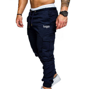 Automne hommes Hip Hop sarouel sport décontracté survêtement pantalons de survêtement avec plusieurs poches motif droit coloré Cargo pantalon - Product Image 1