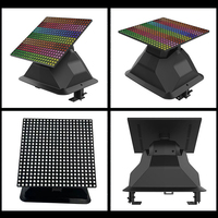Pixel Panel Pro 16x16 Matrice LED RVB à tête mobile, lumière stroboscopique, barre lumineuse de scène, éclairage de fête de club, rétroéclairage pixel RVB couleur pleine, plat