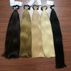 Extensiones de Cabello Remy Virgen con Queratina, Extensiones de Cabello Humano Doble Dibujado, Venta Al por Mayor de Fábrica - Product Image 6