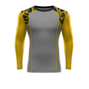 Sublimation Printed Spandex Bjj Quick-dry Men Compression Shirt <b>Top</b> <b>Long</b> <b>Sleeve</b> <b>Sports</b> Running Dry Rash Guard Haus Industries - Product Image 5
