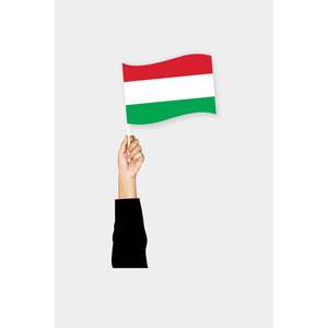 <b>Handheld</b> Hungary Flag Souvenir - Product Image 1