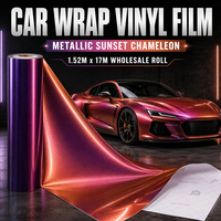 Film de covering automobile à prix d'usine en gros, film vinyle pour voiture changeant de couleur