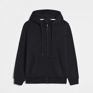 Logo personnalisé Patch Hoodies Applique Broderie Poids lourd 600gsm Baggy Boxy recadrée lavage à l'acide Double fermeture éclair Hoodies - Product Image 2