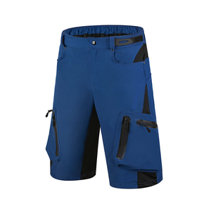 Short cargo confortable à taille élastique pour hommes Short de plage personnalisé en molleton de polyester avec poches latérales Décoration à motif solide - Product Image 5