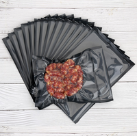 Sacs sous vide en nylon/PE noir et transparent, sacs sous vide gaufrés pour viandes