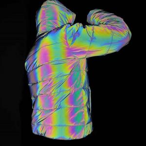 MA1 Flight <b>Jacket</b> <b>Grey</b> Reflective Bomber Coat with Solid Zipper Plus Size Mens' Wholesale <b>Jacket</b> - Product Image 6