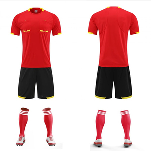 Maillot de football d'arbitre professionnel uniforme de football d'arbitre adulte chemise de juge à col rond avec poches Shorts costume d'arbitre - Product Image 4