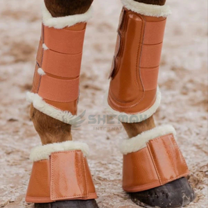 รองเท้าบูททรงกระดิ่งม้าหนัง PU กันน้ำระบายอากาศได้ดีและทนทานด้วยซับในโพลีเอสเตอร์เท็ดดี้สำหรับการแข่งขันฝึกซ้อม - Product Image 2