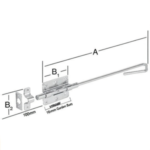 Barra de Acero Galvanizado en Azul VORMANN, 400 mm de Longitud, 100 mm de Ancho, 16 mm de Diámetro, Herramientas de Jardín - Product Image 3