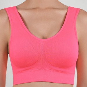 Soutien-gorge femmes soutiens-gorge sans couture Push Up haut de sport femme respirant brassière sans fil actif rembourré soutien-gorge haut court couleur unie Sexy - Product Image 6