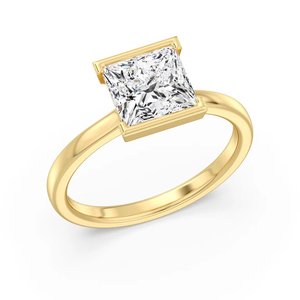 Anillo Solitario con Corte Princesa - Product Image 2