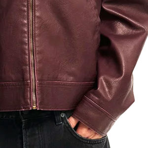 Veste en cuir à col montant style fermeture éclair complète conception personnalisée nouvelle conception vêtements pour adultes style unique pour hommes par des industries étonnantes - Product Image 5
