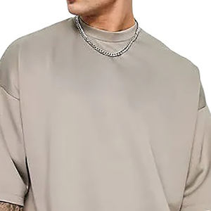 เสื้อยืดผู้ชายโอเวอร์ไซส์ทรงหลวมทรงหลวมสไตล์สตรีทเสื้อผ้าฝ้าย100% ผลิตจากปากีสถาน - Product Image 6