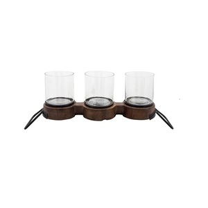 Bougeoir en fer fait à la main en métal de meilleure qualité enduit de poudre noire pour décoration de noël décor de mariage - Product Image 3