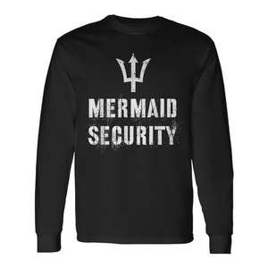T-shirt à manches longues Mermaid Security Dad Mermom Merdad Protector - Product Image 1