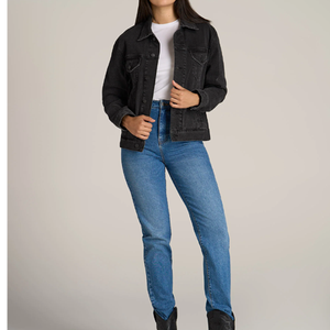 Offre spéciale Veste en jean pour femme Nouveau design Respirant en cuir de mouton Logo personnalisé/Couleur Vêtements pour adultes Tarif de gros - Product Image 5