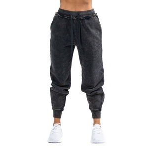 กางเกงวอร์มทรงจ็อกเกอร์ผ้าเฟรนช์เทอร์รี่แบบสโตนวอชสำหรับผู้หญิงปี 2025 ระบายอากาศได้ดี แห้งเร็ว ทรงขาบาน เอวกลาง แบบเรียบ - Product Image 5