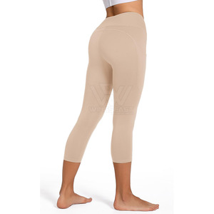 Pakistan Made OEM Service Elastic Waist <b>Women</b> <b>Yoga</b> Leggings Light Weight Solid Color <b>Women</b> <b>Yoga</b> <b>Pants</b> - Product Image 3