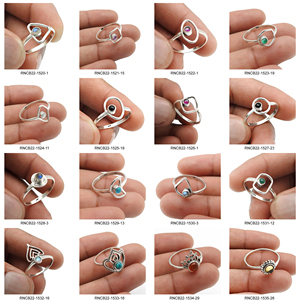 Magnifique bague de tous les jours pour elle 925 argent Sterling naturel arc-en-ciel pierre de lune classique bague faite à la main bijoux fins Inde - Product Image 6