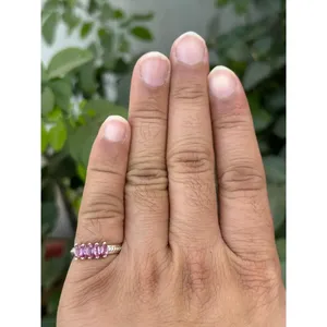 Anillo de Plata 925 con Zafiro Natural, Ajustable, Joyería Fina con Encanto y Piedra Preciosa, Regalo para Ocasiones Especiales, Anillo con Forma de Número y Animal - Product Image 4