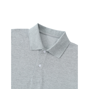 Polo de Punto Corto Esencial - Transpirable, Estampado Sólido, Detalle de Logotipo - Product Image 3
