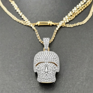 Star Dust Lab Grown Diamond Luxury Hip Hop 925 Sterling Silver Hombres para colgante con colgantes y dijes de moda de oro - Product Image 3