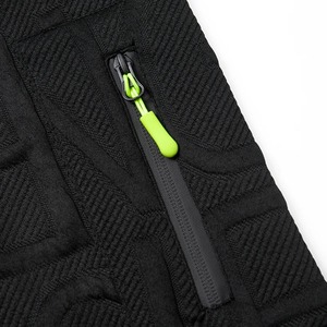 Chaqueta con capucha deportiva de Jacquard con letras para hombre, abrigo con capucha y cremallera cálida para otoño e invierno, prendas de vestir con bolsillo de canguro, manga con bolsillo y cremallera - Product Image 2