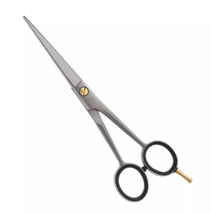 Tijeras de corte de pelo de acero inoxidable alemán profesional tipo hoja recta para uso en salón herramienta de belleza de peluquero - Product Image 1